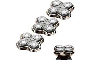 YAZIYIR Lame de rechange pour tête de rasoir PRO 4 compatible avec les rasoirs Sk*ll Pitbull, Butterfly Kiss Pro et Palm, lame de rasoir pour rasoirs à tête chauve pour hommes, chambre non incluse (3 Pièces)