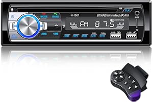 Autoradio Bluetooth, Wistrue Poste Radio Voiture Bluetooth, FM Autoradio1 DIN 4X65W,2USB,Charge 2.1A, Aux-in,Micro SD Soutien iOS, Android