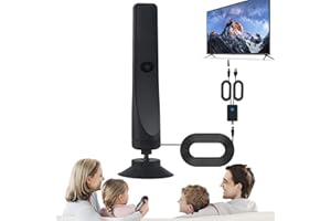 QOSIGOTE Festberg Hitenna, Wave Max, Wavemax TV Antenna with HD 100 Channels, Digital TV Antenna, Powerful HDTV Antenna for Indoor and Outdoor Use with Amplifier (Pack of 1)