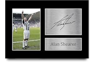 HWC Trading Alan Shearer Gift Signed A4 Printed Autograph Newcastle United Gifts Print Photo Picture Display