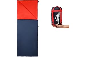MOUNTREX® Śpiwór – mały rozmiar po spakowaniu i ultralekki (730 g), letni śpiwór – na kemping, podróż, festiwal – możliwość łączenia