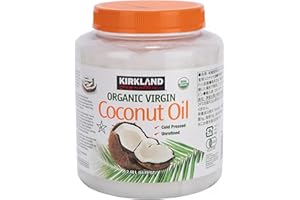 Aceite De Coco Orgánico Virgen Kirkland Signature 2.48 L - Aceite de Coco Para Cocinar Y Para el Cuidado Personal - Aceite de Coco con MCT - Aceite de Coco 100% Natural