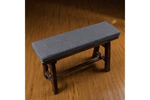 Xpnit Thick Dining Bench Cushion Pad 2/3 Seater,80/100/120cm Garden Bench Seat Cushion Pad Mat for Patio Swing Indoor Outdoor (100x35x5cm,Dark grey)