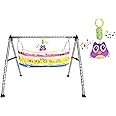 A to Z Hub Baby Cradle/ghodiyu/Swing/jhula/totitlu/uyalalu with Baby Hanging Sound Toy/Rattle Cute Toy and Cotton Cloth Hammock. (Style 2)