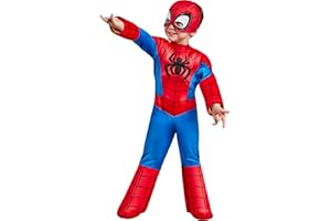 Rubies officiella Marvel Spidey och hans fantastiska vänner spindelmannen deluxe småbarnskostym