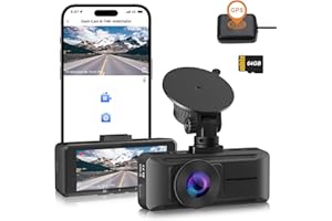 DYNACAM Dash Cam 4K Front Dashcam build-in GPS Speed, WiFi Dash Dam Front with Free 64GB SD Card, 3.16 IPS Screen Car Camera Dash Cam, Super Night Vision with WDR, 24H Parking Monitor, Loop Recording