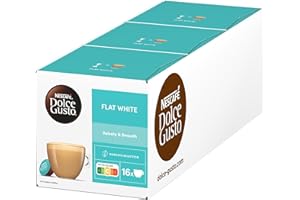 ‎NESCAFÉ DOLCE GUSTO NESCAFÉ DOLCE GUSTO Flat White Kaffeekapseln 3er Pack (3 x 16 Kapseln)