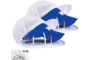 EASTUY 2 Pack Baseball Cap Hat Washer For Washing Machine, Baseball Cap Washing Cage, Hat Cleaner For Baseball Caps, 2 In 1 Hat Organizer/Cap Washer For Dishwasher, Washing Hat Rack Hat Holder