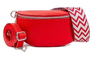 Woodland Leathers Genuine Italian Leather Shoulder Bag & Crossbody Bags For Women With 2 Straps, Leather Women's Cross-body Bags Chest Bag Shoulder Bag Bumbags