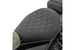Lorababer - Cojín de Alivio de presión para Asiento de Pasajero Delantero de Motocicleta Compatible con H-Onda Rebel CMX500 CMX300 CMX 500 300 2017 2018 2019 2020 2021 2022 2023(Delantero-Negro)