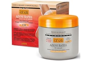 GUAM FIR Anti Cellulite Seaweed Hot Body Mud - 500g Warm Cellulite Remover for Flat Tummy & Waist - Belly Tightening Skin Firming Cream - 15Min Fast Formula to Boost Skin Microcirculation & Elasticity