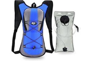 CKE Hydration Backpack with 2L Hydration Bladder Camelback Water Backpack for Men Women Kids for Hiking Running Cycling Biking Ski Camping