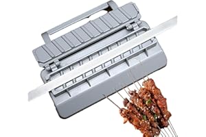 Arrovarp ABS Kebab Maker Presse | Manuelle Kebab-Pressform Aus Kunststoff | Grauer Kunststoff-Kabab | Manuelle Kabob-Form | Tragbare Kabob Maker Grillspieße | Große Kebab-Presse