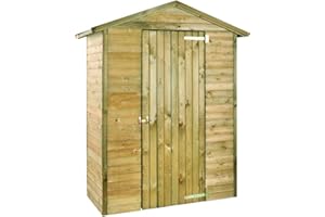 JARDIPOLYS Armoire de Jardin en Bois MERINA 175 x 83 x H215 cm