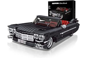 SDXFUWA Voiture de Construction, Voiture de Modèle de Voiture Cabrio de Technologie de Créativité, Construisez Votre Propre Exposition de Voiture pour Les Collectionneurs (1,245 pièces)