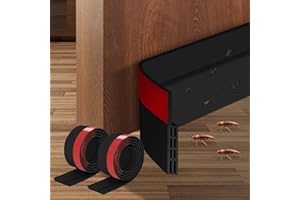 YINGERTOOL 2 szt. uszczelka przeciwprzeciągowa, listwa pod drzwi do użytku zewnętrznego i wewnętrznego, taśma uszczelniająca do drzwi, blokada okien garażowych, izolacja akustyczna, osłona przeciwprzeciągowa, 5