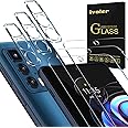 iVoler 3+3 Pezzi Vetro Temperato per Motorola Moto Edge 20 PRO, 3 Pezzi Pellicola Protettiva con 3 Pezzi Pellicola Fotocamera