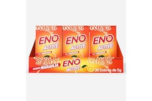 Eno Active, Producto A Base De Sales Minerales En Polvo, El Toque Refrescante Que Necesitas Después De Las Comidas, Sabor Naranja, 30 Sobres De 5 G
