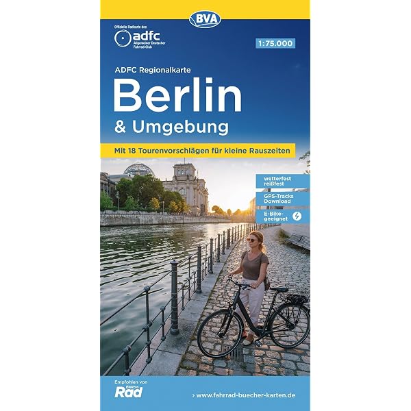 www fahrrad buecher karten de BVA ADFC Regionalkarte Berlin und Umgebung, mit Knotenpunkten 1:75.000: mit Tagestourenvorschlägen, reiß- und wetterfest, E-Bike-geeignet, GPS-Tracks Download, : Allgemeiner Deutscher Fahrrad-Club e.V. (ADFC), BVA BikeMedia GmbH Bücher trekking electric bike Rahmengröße:S Nie mehr wunde Finger:
