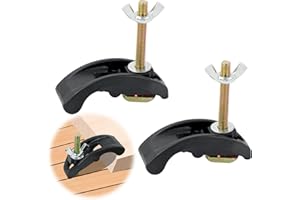 MIMZEMAMZ T Nut Schiene Splint, T-Track Halteklemmen, M8 Stabil und Flexibel Niederhalter, T Schienenklemm Set Schnellspannklemmen Niederhalter T-Nut T-Schienensatz für Werkzeug zur Holzbearbeitung 2 Stück