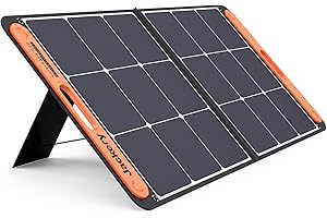 Jackery Faltbares Solarpanel SolarSaga 100 - Solarmodul für Explorer 500/1000 Pro/1500 Pro - Solarladegerät mit 2 x USB-Anschluss -100W Outdoor Solargenerator für Camping und Garten