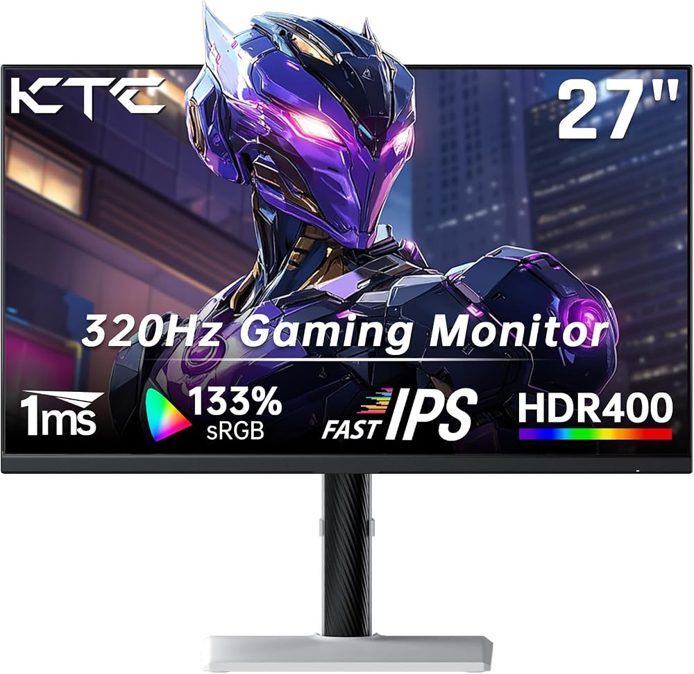KTC 27″ H27E6 300Hz (320 OD) 1Ms 2K Fast IPS Pivot Gaming Monitör