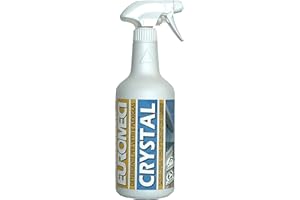 Euromeci Crystal, Detergente per vetri e plexiglass, 750 ml