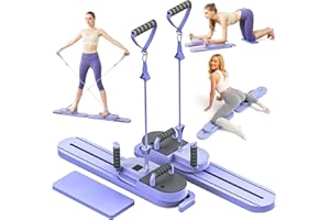 ExeractFit Split-Stil Pilates Board für Zuhause Reformer Pilates Maschine Set Abnehmbares Bauchmuskel Roller Board und Ski Maschine Core Trainer Beinübung