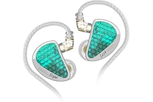 Yinyoo KZ AS16 PRO in Ear Earphone, 8 Balanced Armature Drivers Stage Studio Hifi IEM in Ear Monitor, Noise Isolation Wired In-Ear Headphones 3.5mm Gaming Earbuds for Musician (No mic, AS16PRO Cyan)