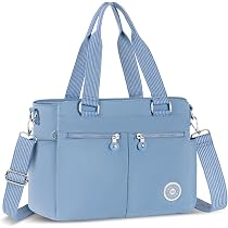 VOLGANIK ROCK Borsa A Tracolla Donna In Nylon Impermeabile, Leggera Con Multi Tasche, Per Viaggio E Lavoro, 28.5x10.9x22.8 Cm - 2