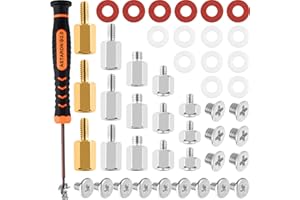 ASTARON M.2 SSD-Schraubensatz, PCIe NVMe M.2 SSD-Montageschraubensatz für Asus-, Gigabyte-, ASRock- oder MSI-Motherboards