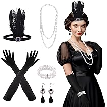 WILDPARTY 20er Jahre Kostüm Damen Charleston Kleid, Flapper Kleid mit