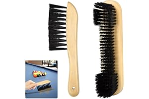 VAGAW Pool Table Brush, 1PCS Wood Color Pool Table Cleaning Kit, Billiard Table Brush, Essential Snooker Table Maintenance, Special Brush Cleaning Tool, Ideal for Home and Club Use