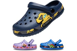 EDOTON Children's Clogs and Mules, Soft and Comfortable Garden Sandals for Children, Lightweight, Non-Slip with Cute Pattern, Baby Slippers (Unisex)