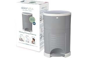 DEKOR Regal Lager Diaper Plus Diaper Pail - Gray