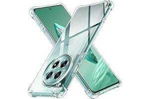 ivoler Przezroczyste, silikonowe etui do OnePlus 12 5G z zabezpieczeniem przed uderzeniami, cienkie, miękkie, przezroczyste, elastyczne etui ochronne z termoplastycznego poliuretanu (TPU), odporne na