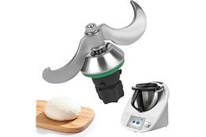 Nuangoo Couteau à Pâte pour Thermomix TM6/TM5 avec Brosse,pour Le Mélange de la Pâte