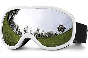SPOSUNE OTG Ski Goggles - Over Glasses Snow Snowboard Goggle with Anti fog Dual lens for Men Women Youth Kids Skiing Skating Snowmobile, Windproof UV400 Protection Winter Sports Protective Glasses