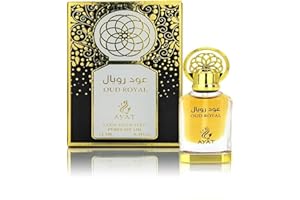 AYAT PERFUMES - Olio di profumo 12 ml estratto di profumo orientale arabo profumo lungo muschio halal oud naturale ambra senza alcool per uomo e donna, prodotto a Dubai (Oud Royal)