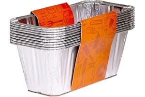 Blackstone 5017 Griddle Rear Grease Cup Liner (Pack of 10) Disposable Foil Bacon Drip Catcher Tray for 36 inch, 28 inch, 17 inch, Range Top Combo & ProSeries, 28", Silver