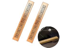 EABDICE 2 Pezzi Legno Porta Incenso, Porta Incenso per Bastoncini, Scatola in Bastoncini di Incenso in Legno Artigianale, Applica a per Meditazione, Yoga, Aromaterapia