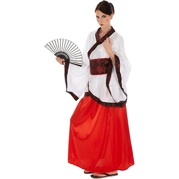 Dressforfun Herrenkostüm Asiate – Langer Kimono In Schwarz-Rot Mit Gürtel, Für Karneval & Mottopartys (XXL)