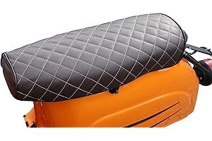 MADE4BIKERS Leder Sitzbezug braun karo Muster passend für Simson S50, S51, S70, KR51 1/2 Schwalbe, SR4-3 Sperber, SR4-4 Habicht Sitzbankbezug ohne Schriftzug