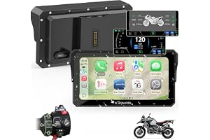 Carpuride W602BS Pro Carplay Screen for BMW Motorcycles, Native Wonder Steering Wheel Control and Data Reading, Wireless CarPlay and Android Auto, 6.25" Waterproof Touch Screen, OTA, Double Bluetooth