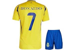 Gokaynex RND Al NASSR #7 koszulka piłkarska dla dzieci, specjalna koszulka sportowa, koszulka treningowa, koszulka treningowa dla dzieci w wieku 4-13 lat