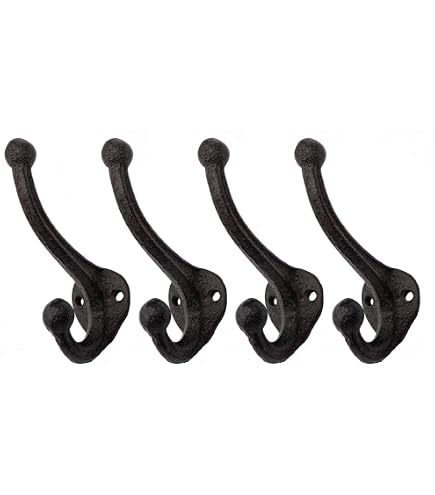 Fuxxer® Garderoben-Haken Set – 3 Stück, Silber Verchromt – Für Bad, Küche, Flur, Robust Aus Eisen