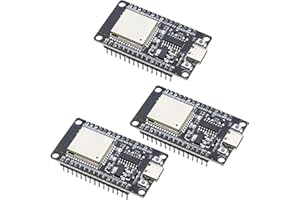 APKLVSR 3 x ESP32 NodeMCU Module, ESP32 ESP32-WROOM-32 USB C NodeMCU Development Board, 2.4GHz Dual-Cores WiFi + Bluetooth, CH340 for Arduino
