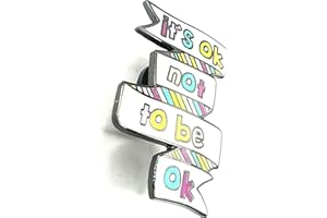 SNS COMPONENTS It's OK Not To Be Ok Mental Health urocza motywacyjna szacunek metalowa przypinka odznaka, Metal