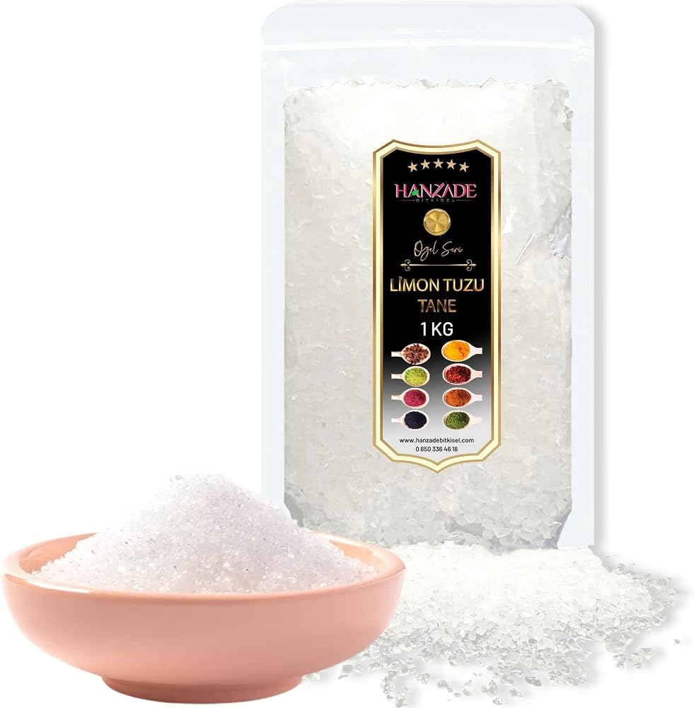 Hanzade Bitkisel Limon Tuzu Tane Parça 1 Kg