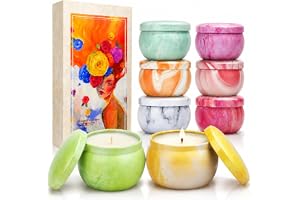 CREASHINE 8-pack doftljus med sojavax, gåvor för kvinnor, gåvoset med ljus, födelsedagspresenter till vänner, ljus till bröll